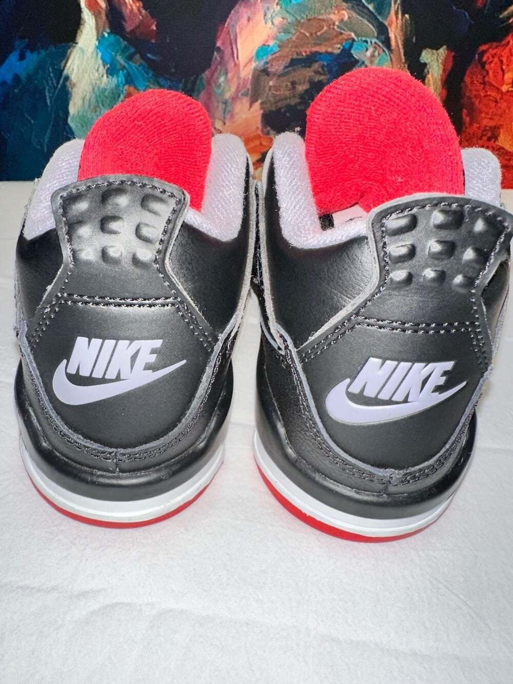 No.68 Air Jordan 4 Retro 'Bred Reimagined' Toddler Size 11C - Picture 3 of 6